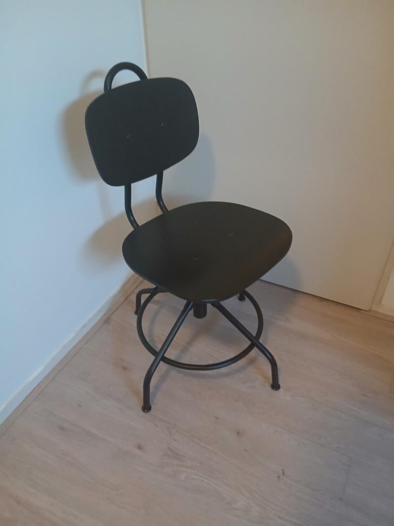 KULLABERG bureaustoel, Ophalen, Zwart, Zo goed als nieuw, Bureaustoel