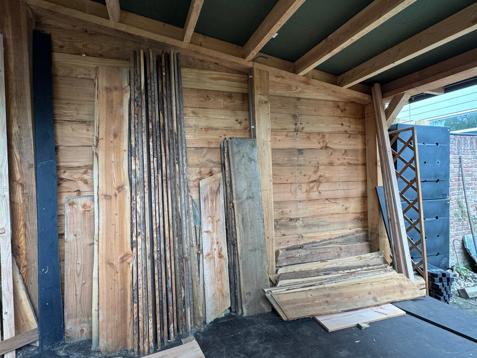 Diverse partij gebruikte houten planken, Doe-het-zelf en Verbouw, Ophalen, Gebruikt, Minder dan 25 mm, Plank