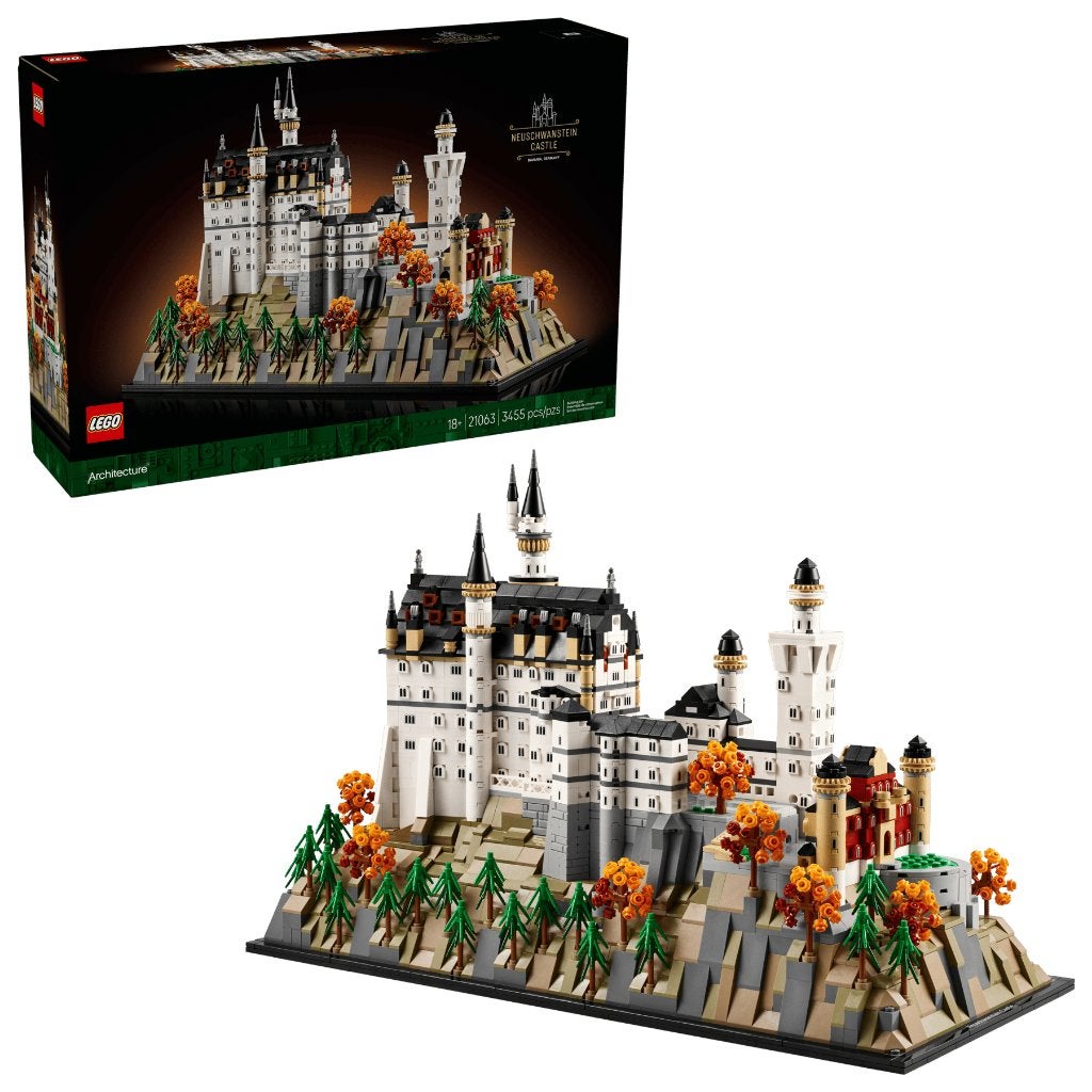21063 Lego Architecture Slot Neuschwanstein MISB 29,6% Korti, Ophalen, Lego, Nieuw, Architecture