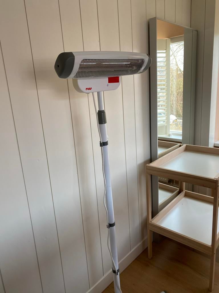 Reer Warmtelamp voor commode - in hoogte verstelbaar, Overige merken, Overige typen, Ophalen of Verzenden, Zo goed als nieuw