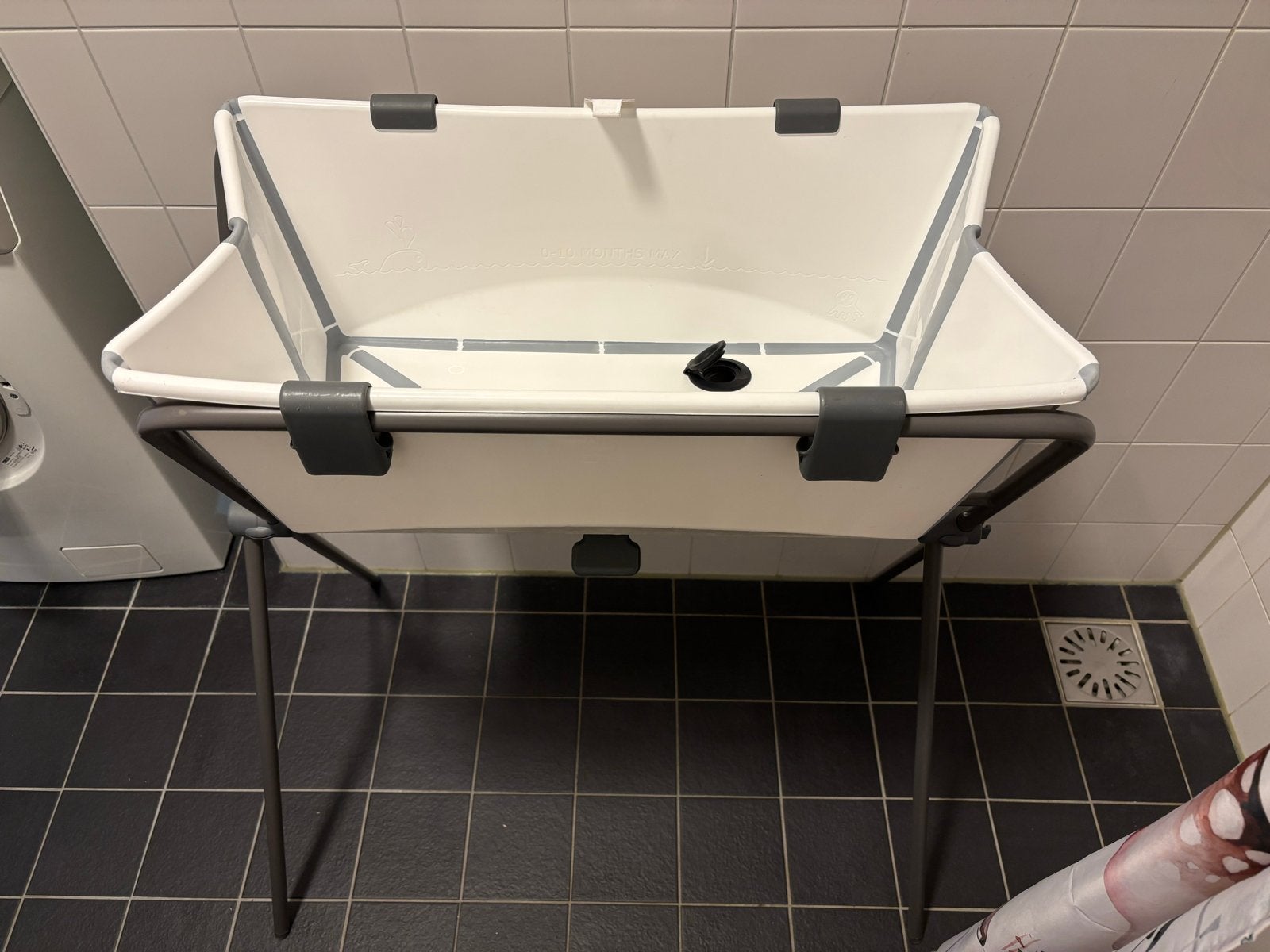 Stokke Flexi Bath opvouwbaar babybadje met standaard, Zo goed als nieuw, Badje, Standaard, Ophalen