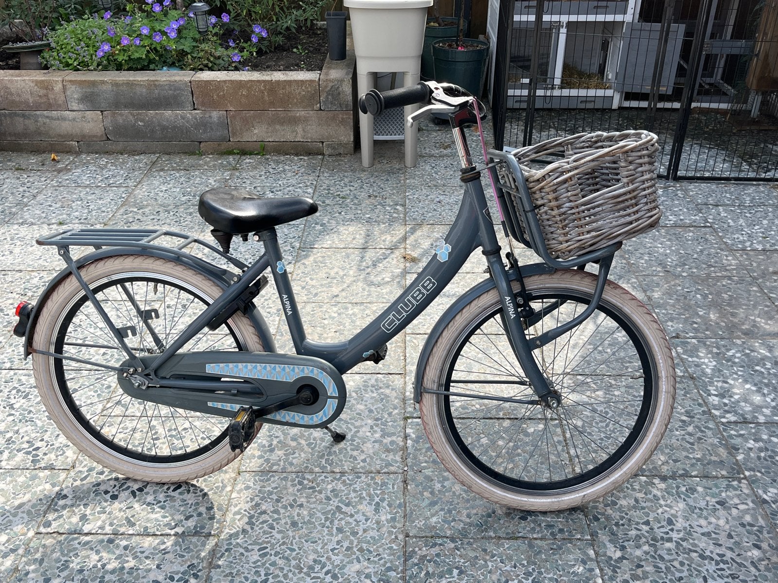 Alpina Clubb kinderfiets 20 inch met mand, Ophalen, Gebruikt, Velgrem, Handrem