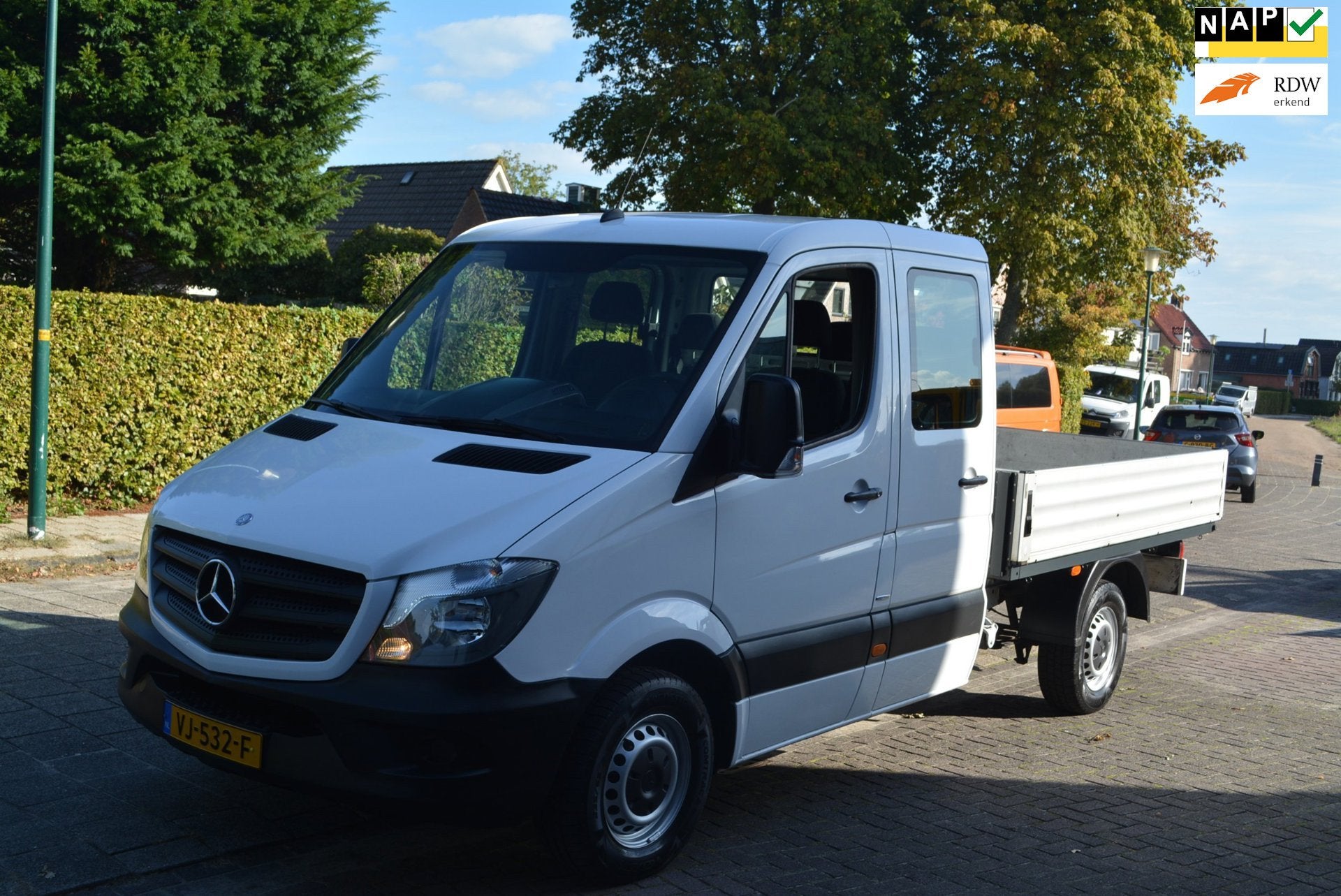 Mercedes-Benz Sprinter 210 2.2 CDI 366 DC, Dubbele cabine au, Auto's, Euro 5, Gebruikt, Overige modellen, Wit