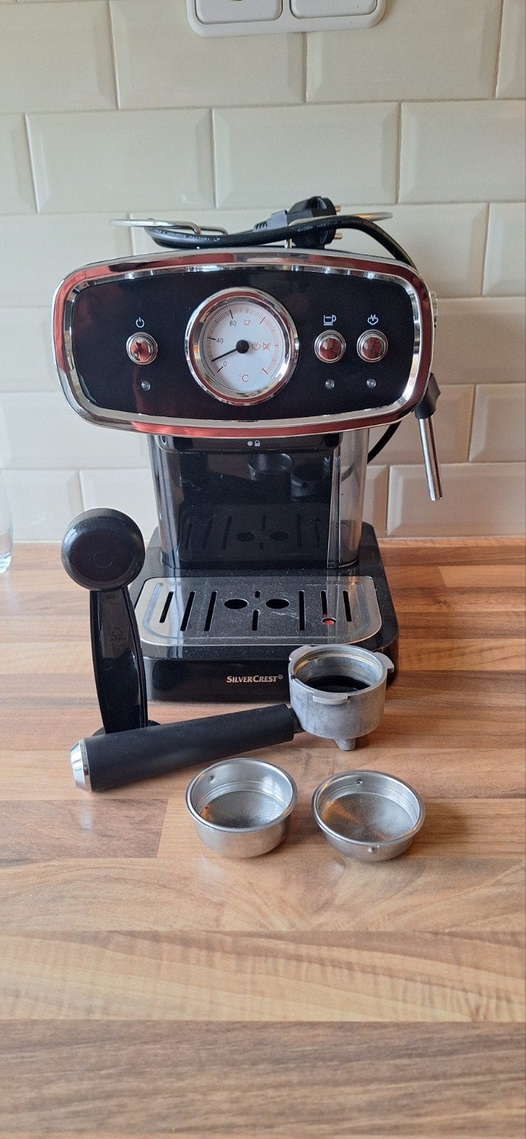 SilverCrest Espresso Apparaat - Zo goed als nieuw, Espresso apparaat, Gemalen koffie, Ophalen of Verzenden, Zo goed als nieuw