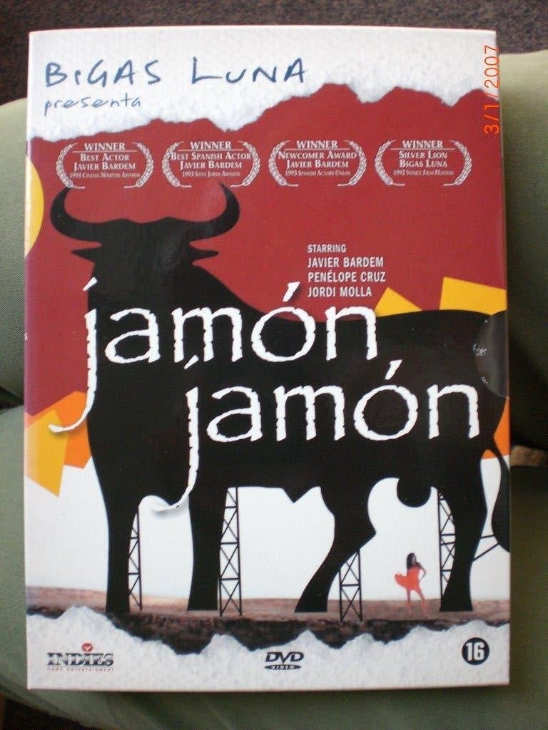 dvd Jamon Jamon Javier Bardem Penelope Cruz, Vanaf 16 jaar, Ophalen of Verzenden, Zo goed als nieuw, Spanje