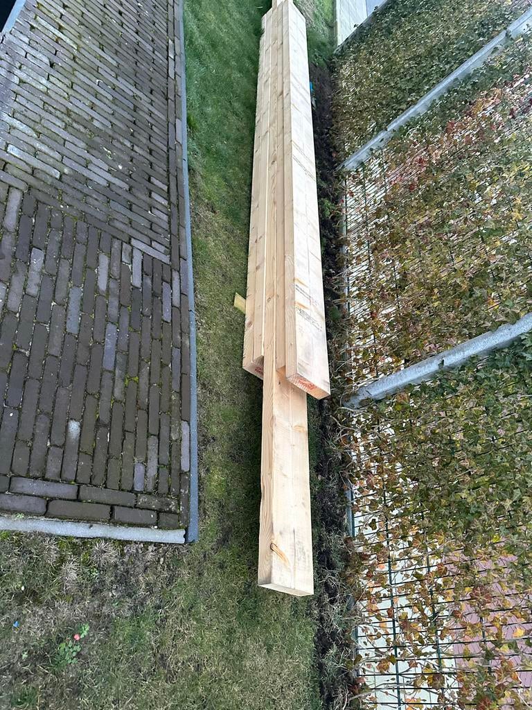 Vuren balken geschaafd (245x70), Ophalen, Zo goed als nieuw, Balk, Vuren