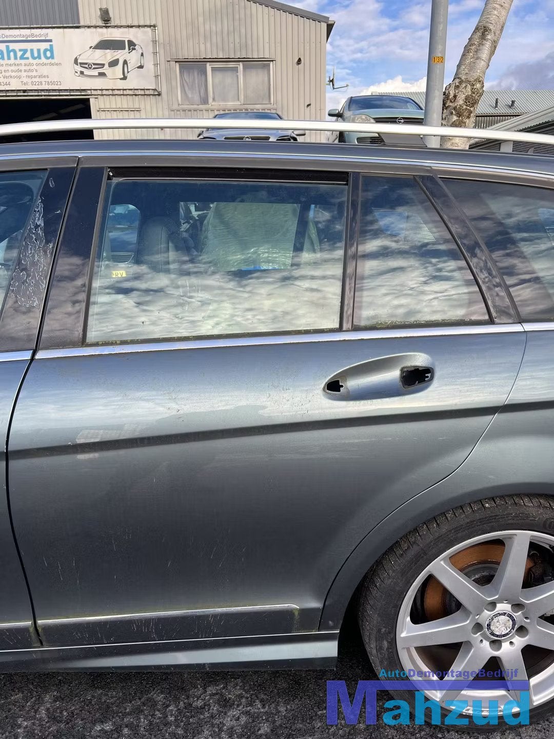 MERCEDES C S204 Groen 779 links Achter deur 2011-2013, Gebruikt, Mercedes-Benz AG, Deur, Mercedes-Benz