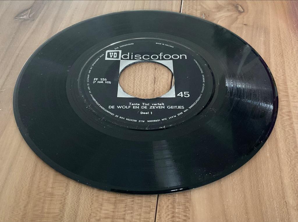 Efteling 45 toeren plaatjes: De Magische Klok, Tuinman, Tant, Cd's en Dvd's, Vinyl Singles, Gebruikt, Originele persing, Single