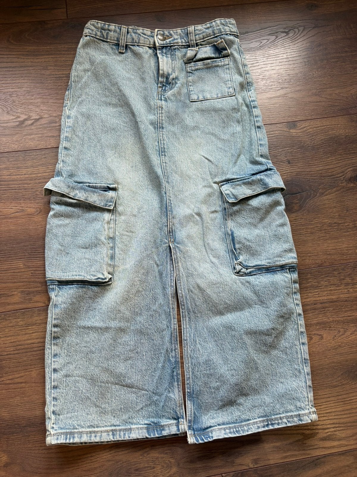 Jeans rok lang, Ophalen of Verzenden, Zo goed als nieuw, Meisje, Jurk of Rok