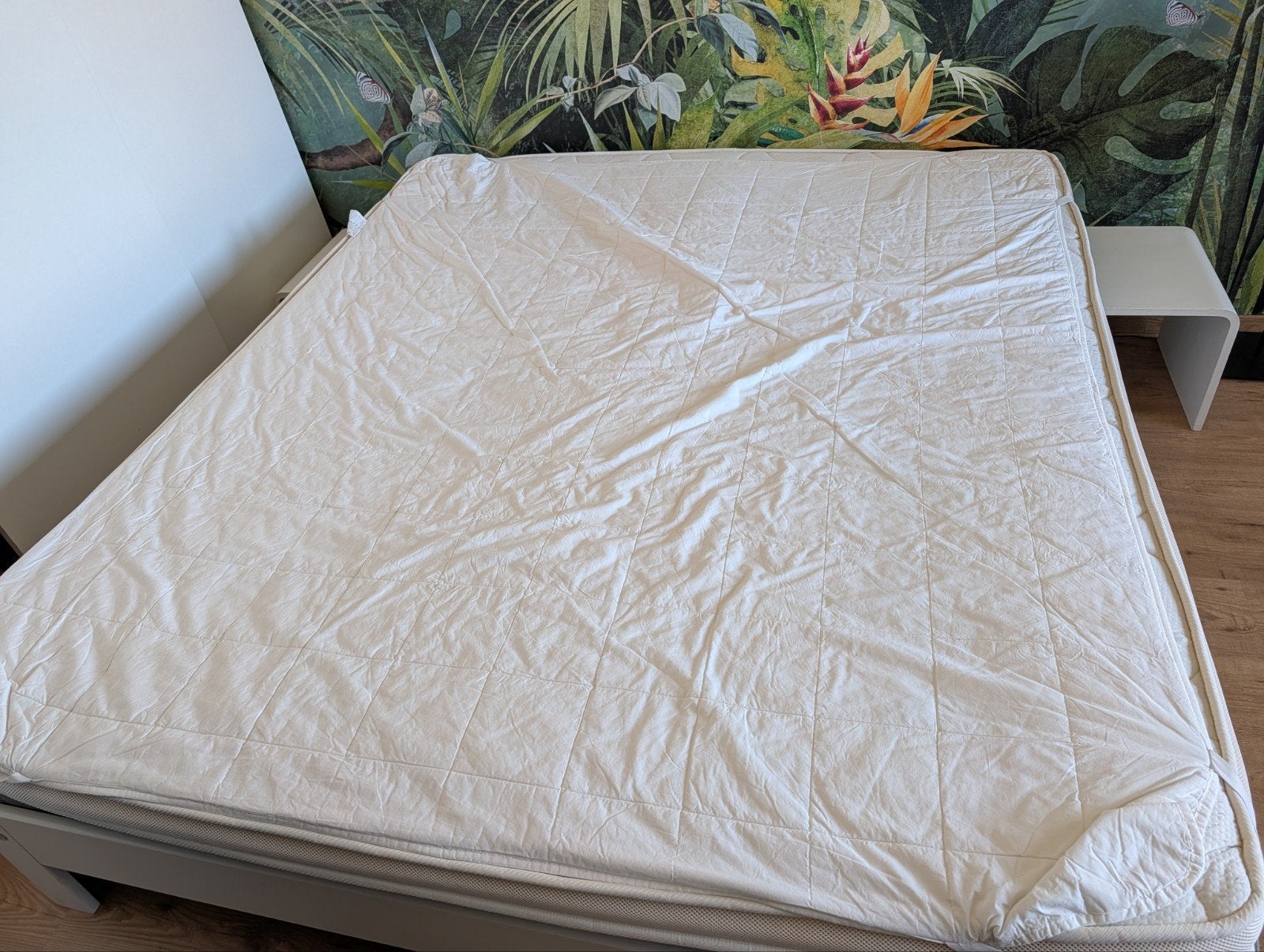 Auping bed 184x204 cm met spiraalbodems, Huis en Inrichting, Ophalen, Gebruikt, Wit, Tweepersoons