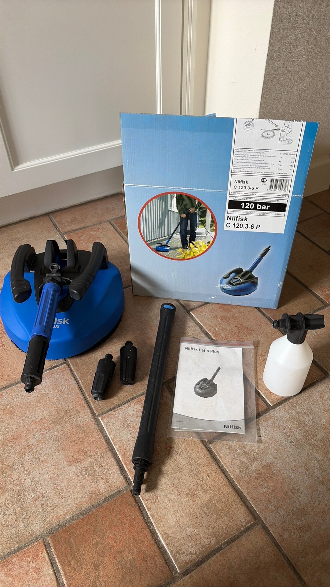 Nieuw! Nilfisk C 120.3-6 P Patio Plus Compact cleaner, Ophalen of Verzenden, Nieuw, Overige typen