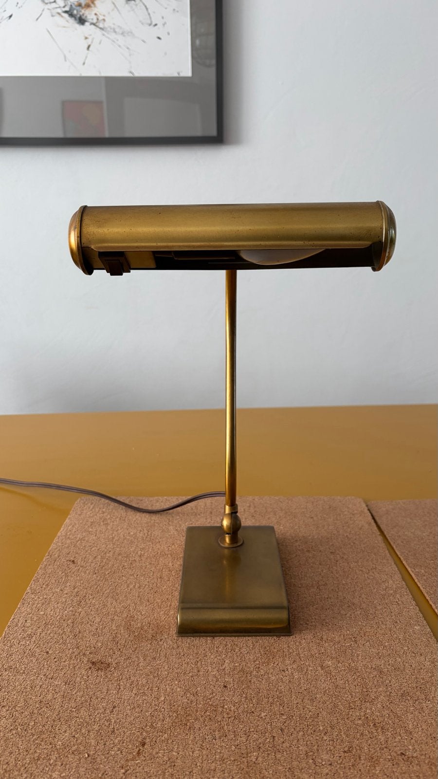 Messing pianolamp, Ophalen