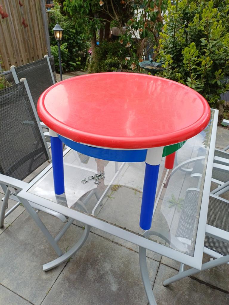 Kleurrijke Lego/ Kindertafel met Opbergruimte, Ophalen, Gebruikt, Jongen of Meisje