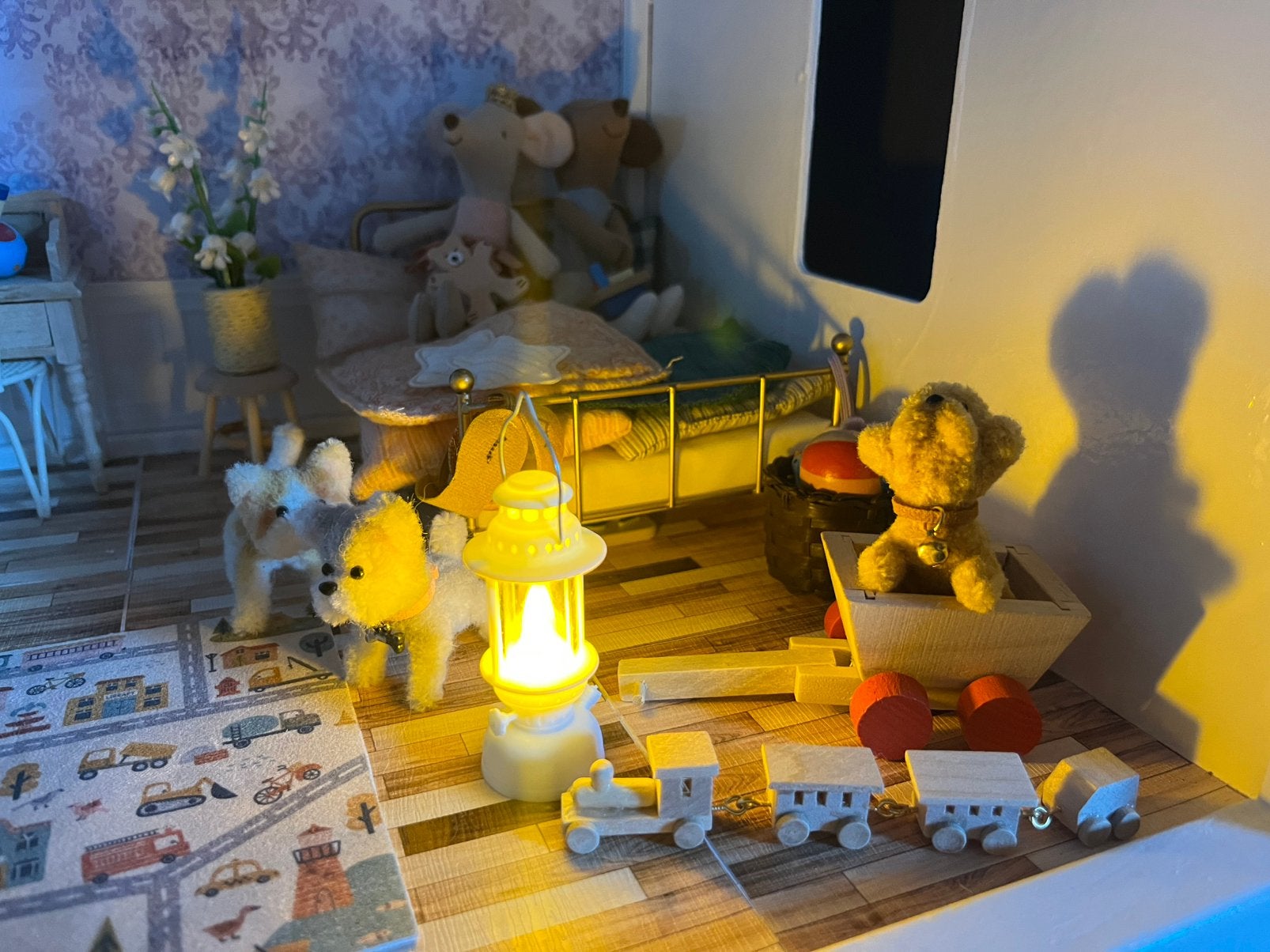 Echt werkende lantaarn poppen/ maileg huis incl verzending, Ophalen, Nieuw, Poppenhuis