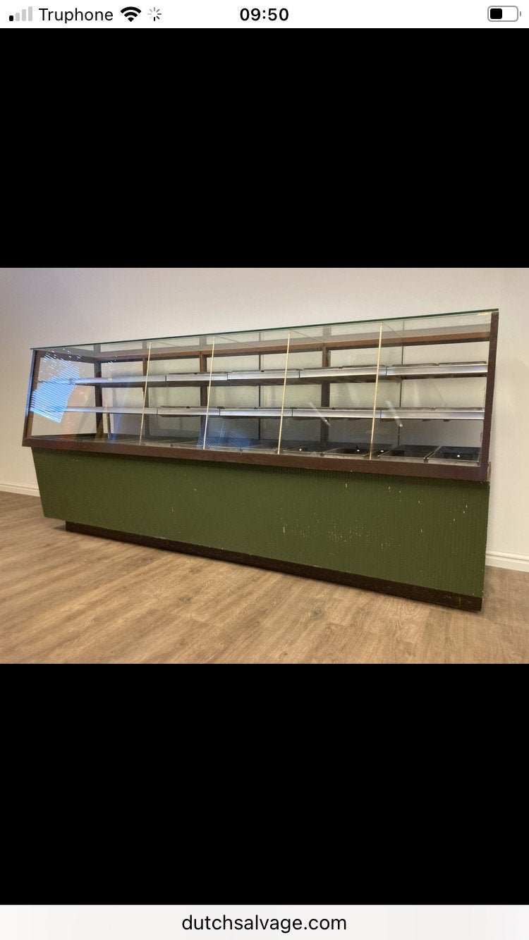 Vintage banketbakkers vitrine uit de jaren ‘60, Ophalen