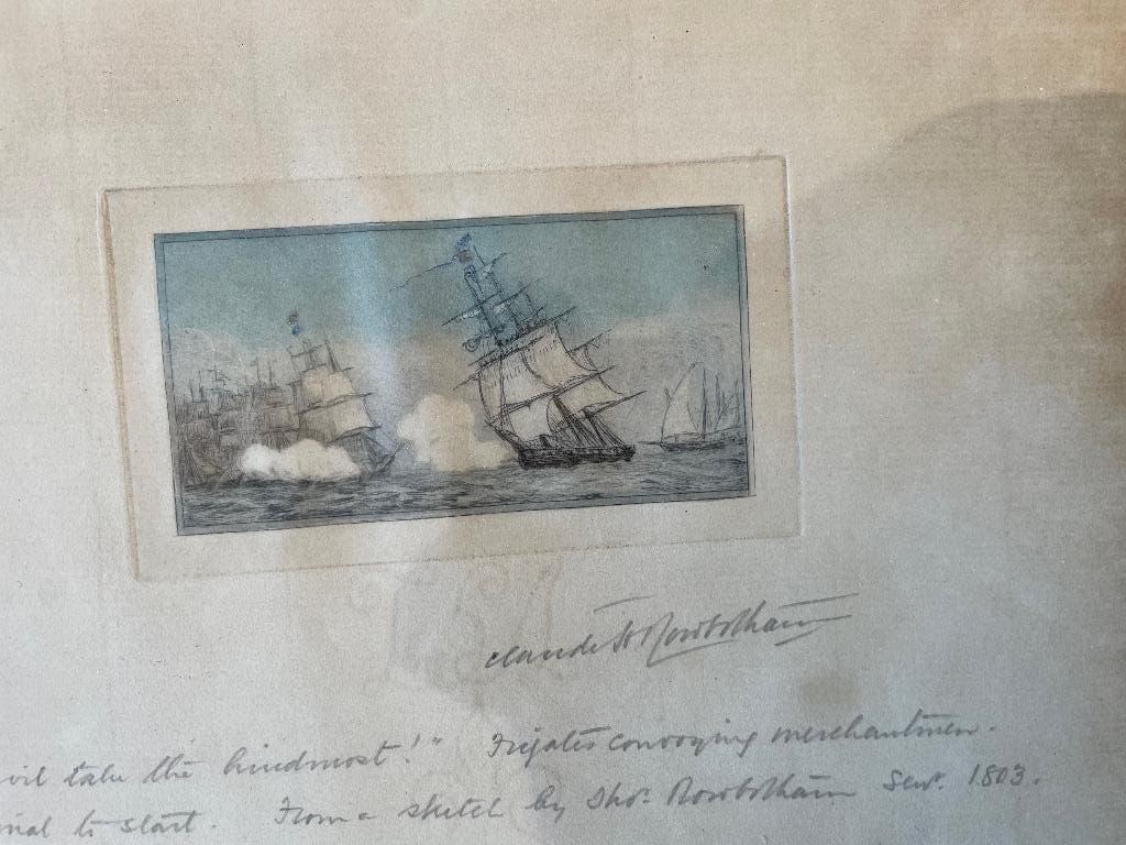Ets van Claude Rowbotham, Antiek en Kunst, Kunst | Etsen en Gravures, Ophalen, 22 cm, Overige technieken, Gesigneerd