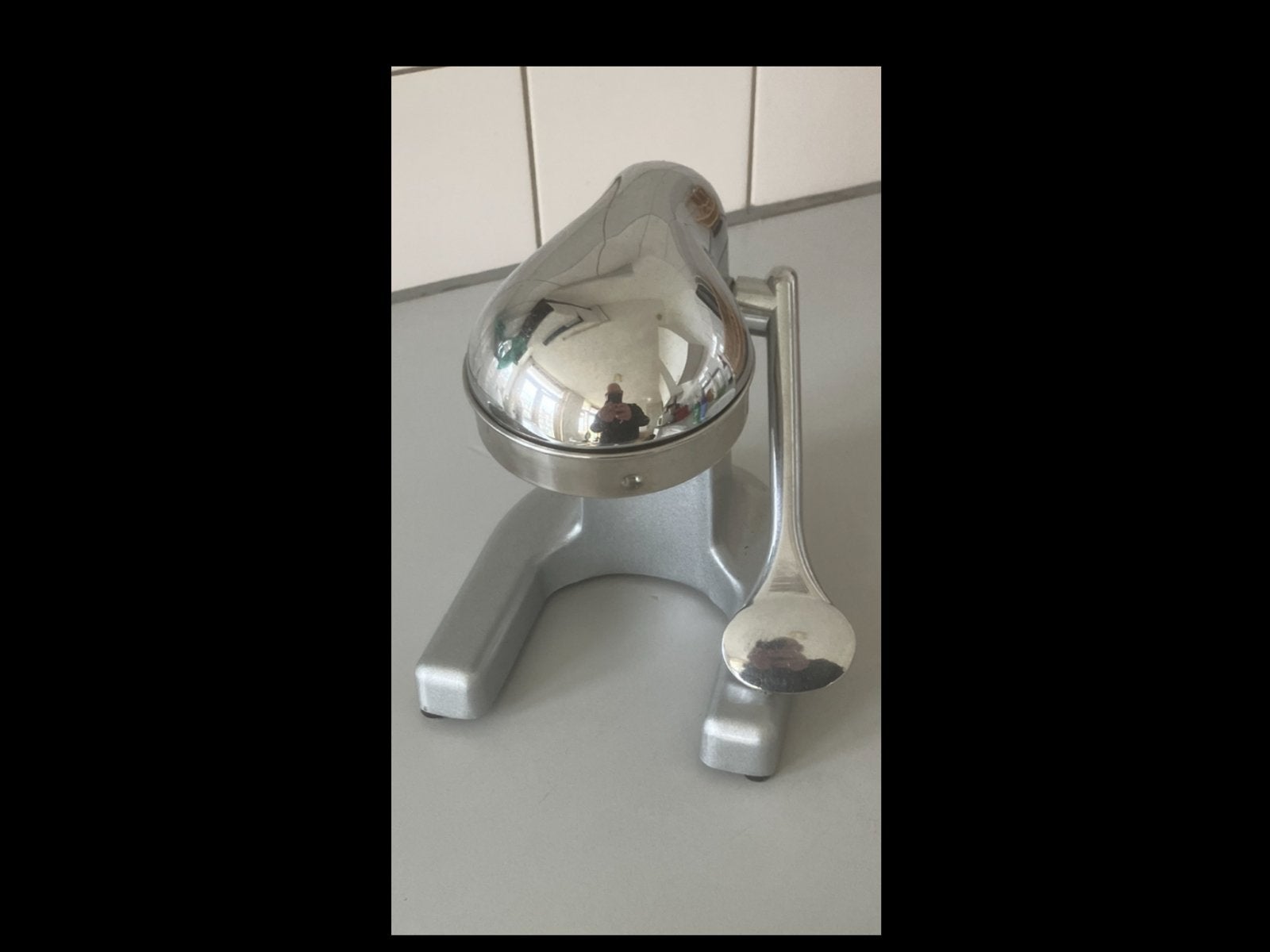 Vintage citruspers, chroom, Zakelijke goederen, Horeca | Keukenapparatuur, Ophalen of Verzenden, Gebruikt, Overige typen