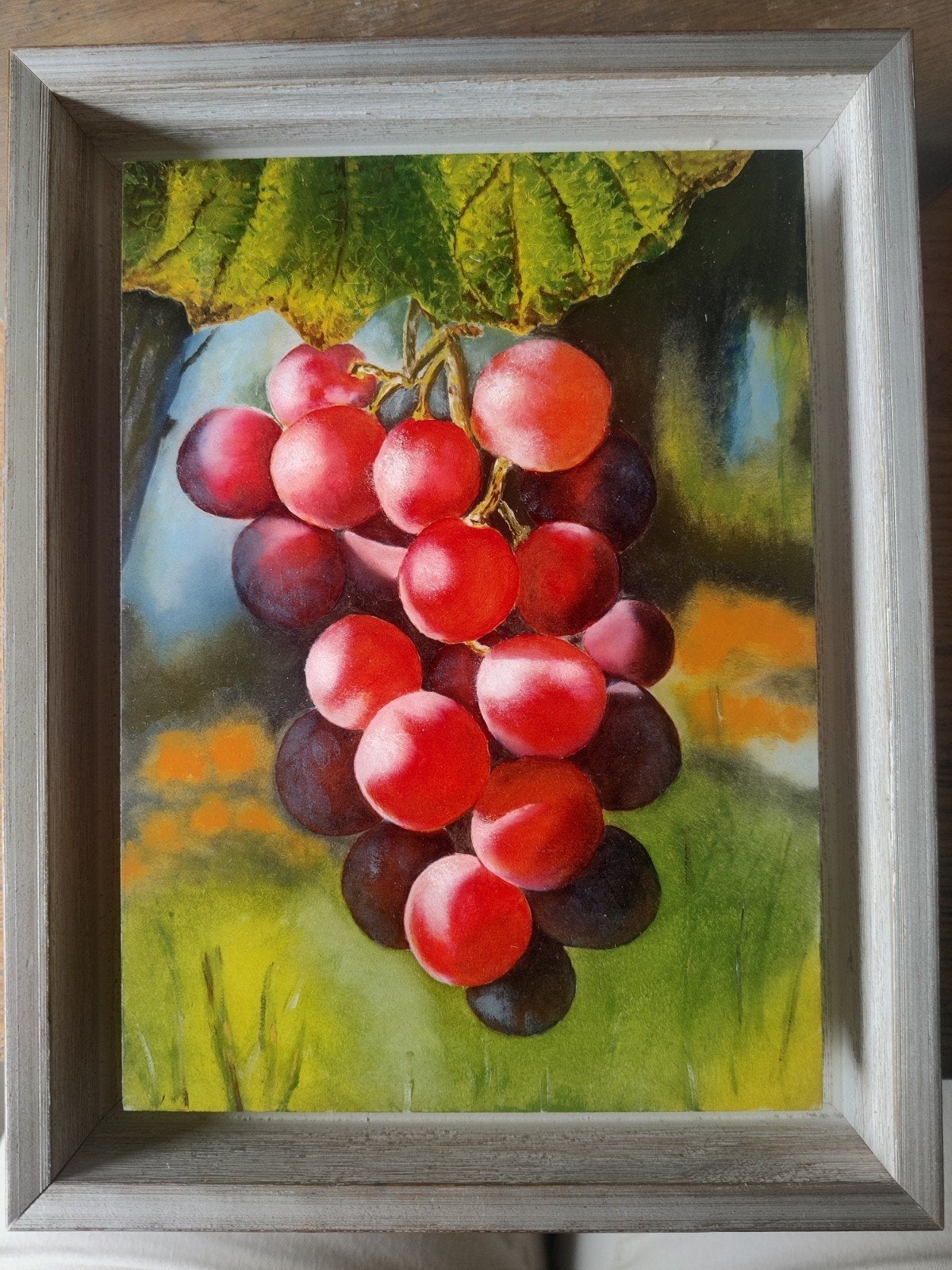 Schilderij druiven, Ophalen of Verzenden