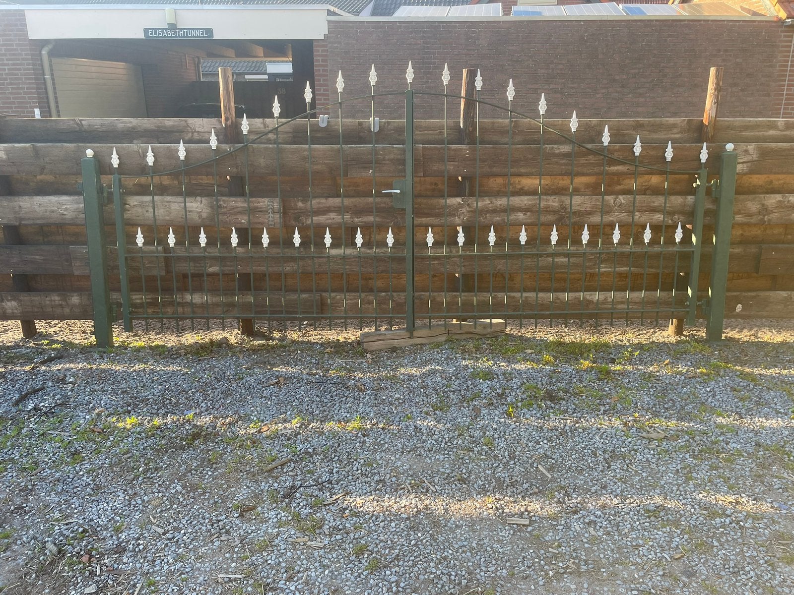 Smeedijzeren sierpoort, Tuin en Terras, Tuinpoorten, Ophalen, Zo goed als nieuw, IJzer, 200 cm of meer