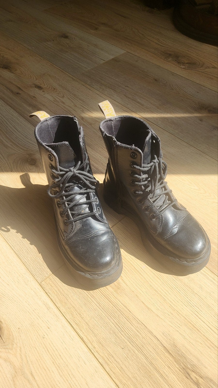 Zwarte Vegan Dr. Martens Laarzen - Maat 38, Kleding | Dames, Schoenen, Zwart, Lage of Enkellaarzen, Ophalen of Verzenden, Dr. Martens