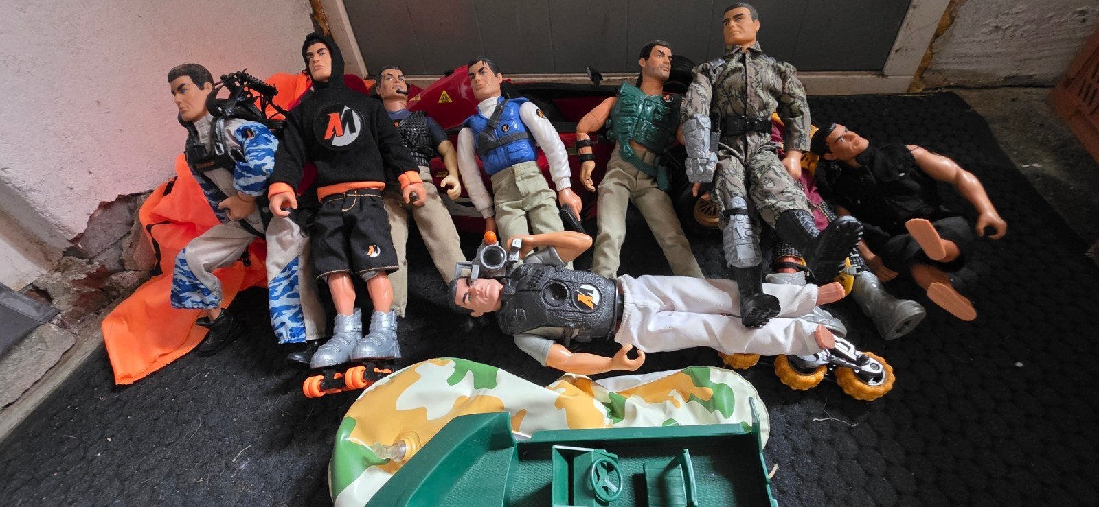 Action Man Poppen met Formule 1 Auto en Speedboot, Ophalen of Verzenden