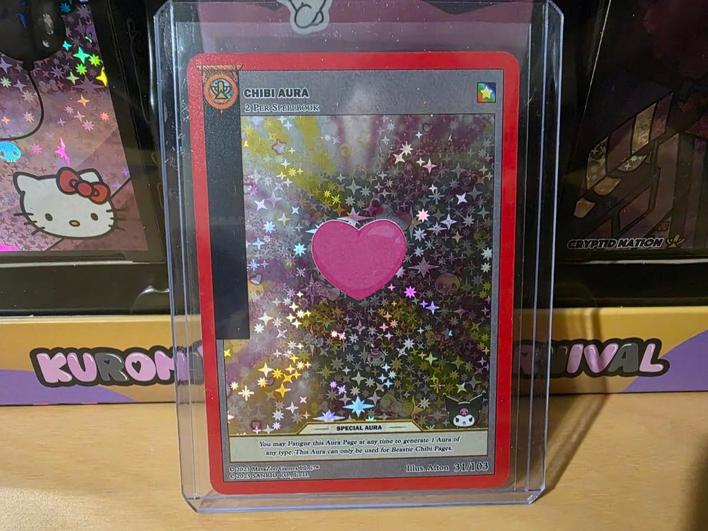 Metazoo kuromi's cryptid carnival chibi aura 31/103 holo, Ophalen of Verzenden, Zo goed als nieuw