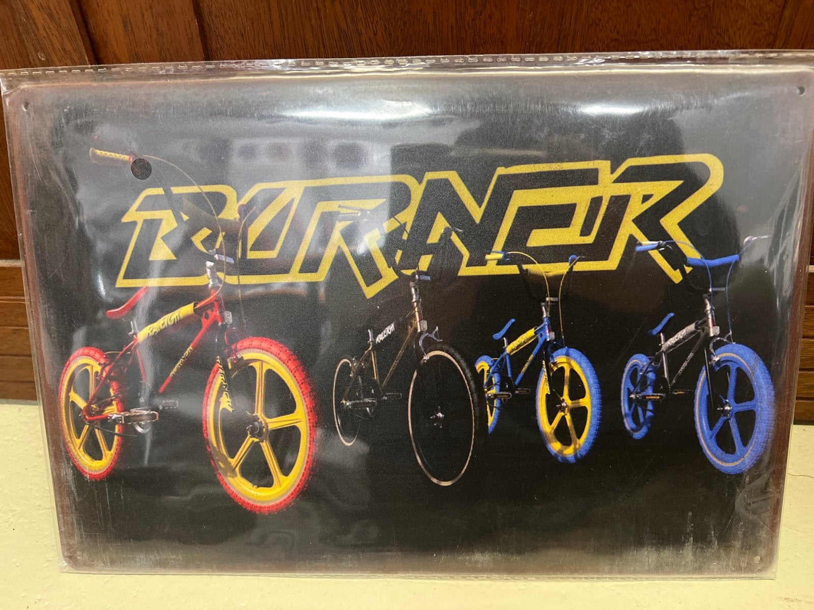 Burner BMX Fietsen Reclamebord - Vintage Stijl, Fietsen en Brommers, Staal, Nieuw, Ophalen of Verzenden, X