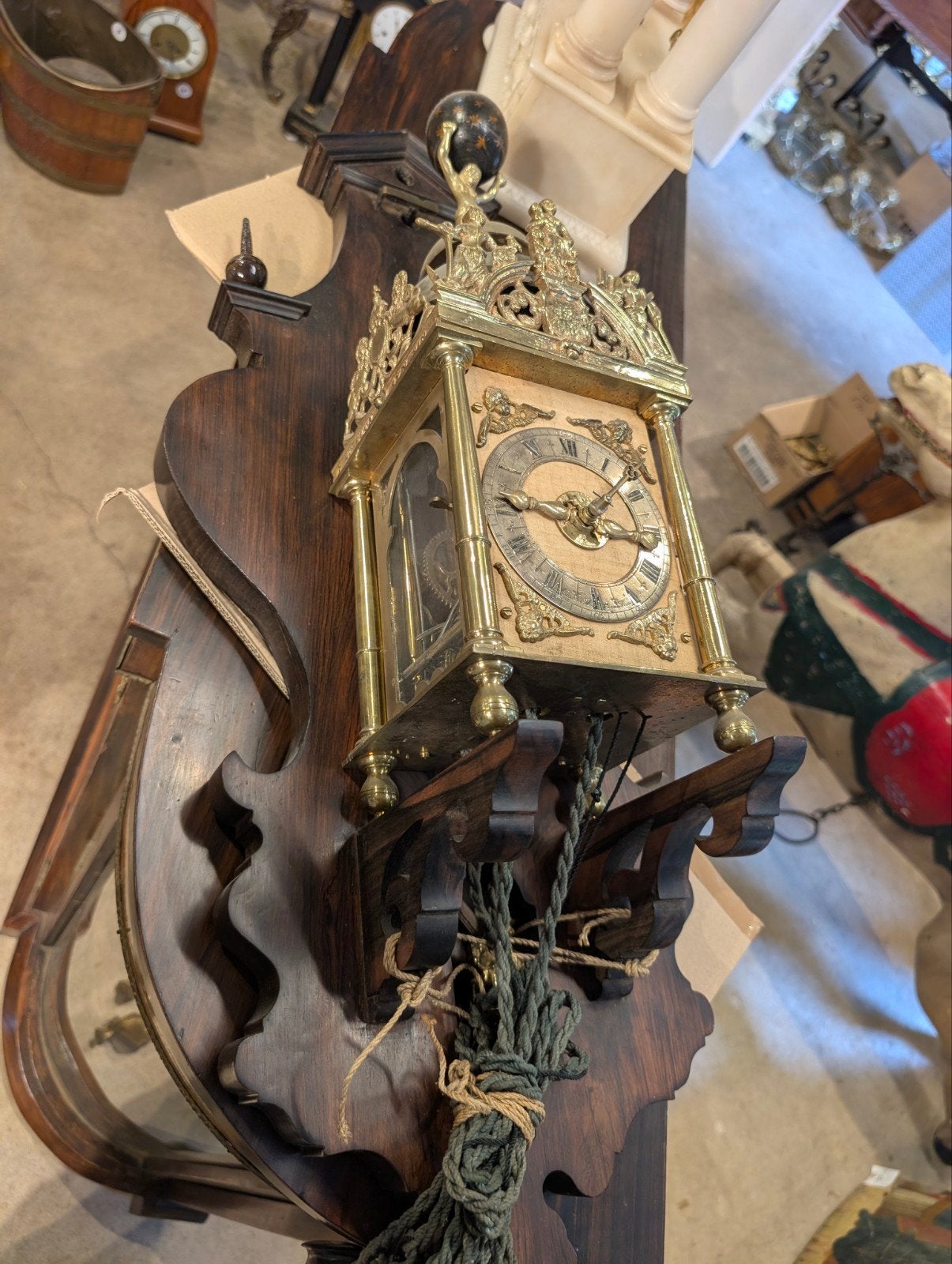 Antieke Zaanse klok 18 eeuw, Antiek en Kunst, Ophalen