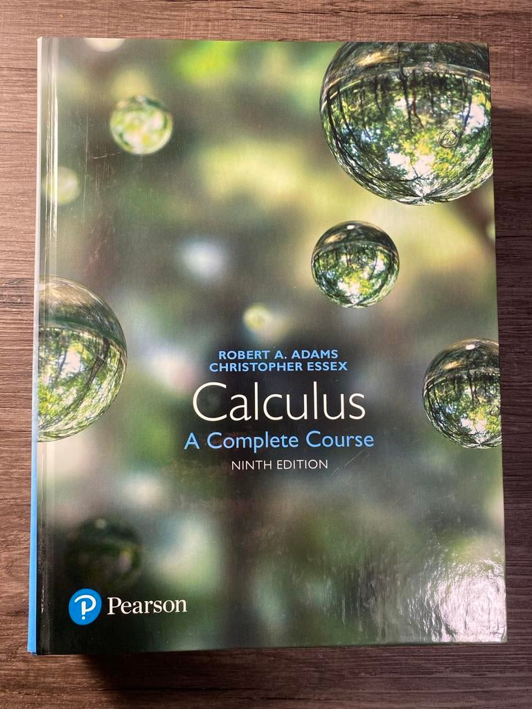Calculus: A Complete Course - Negende Editie, Boeken, Ophalen of Verzenden, Beta, Gelezen, WO