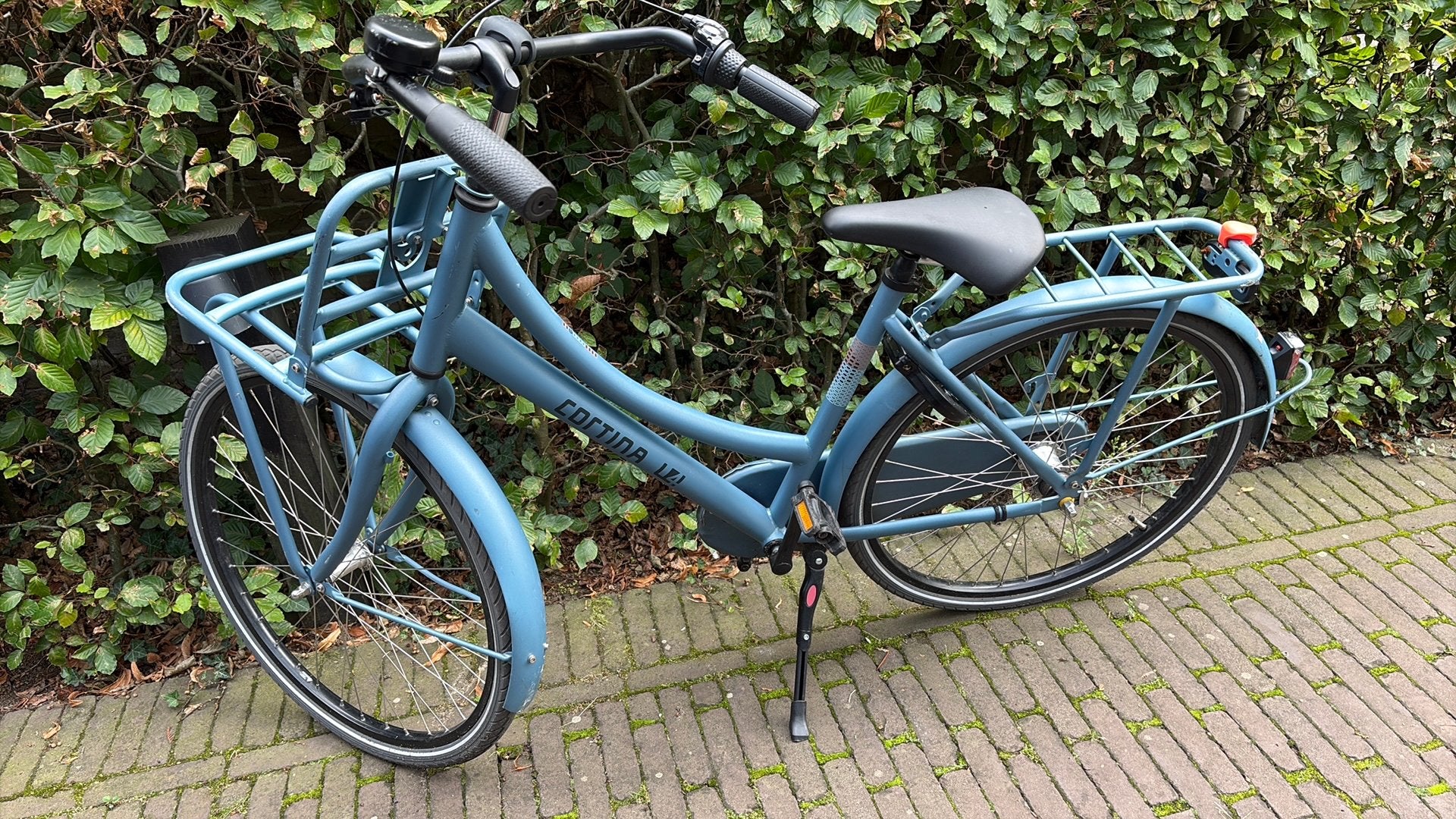 Blauwe cortina fiets, Ophalen of Verzenden, Gebruikt, Terugtraprem, 26 inch of meer