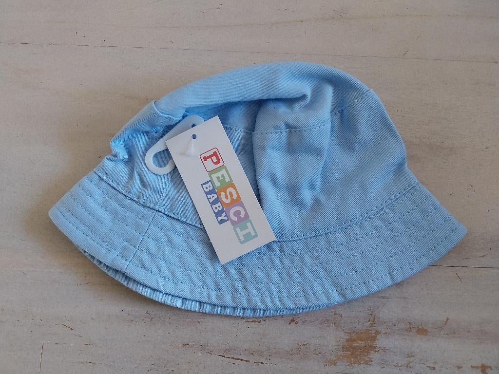 Pesci licht blauw baby zomer hoedje 0-3 maanden NIEUW, Jongetje of Meisje, Hoed, Pesci, Nieuw