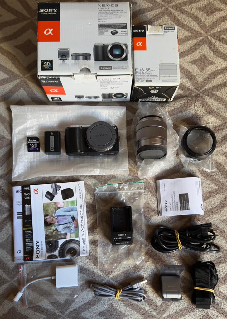 Sony Alpha NEX-C3 compact camera, Compact, Ophalen of Verzenden, Zo goed als nieuw, Sony