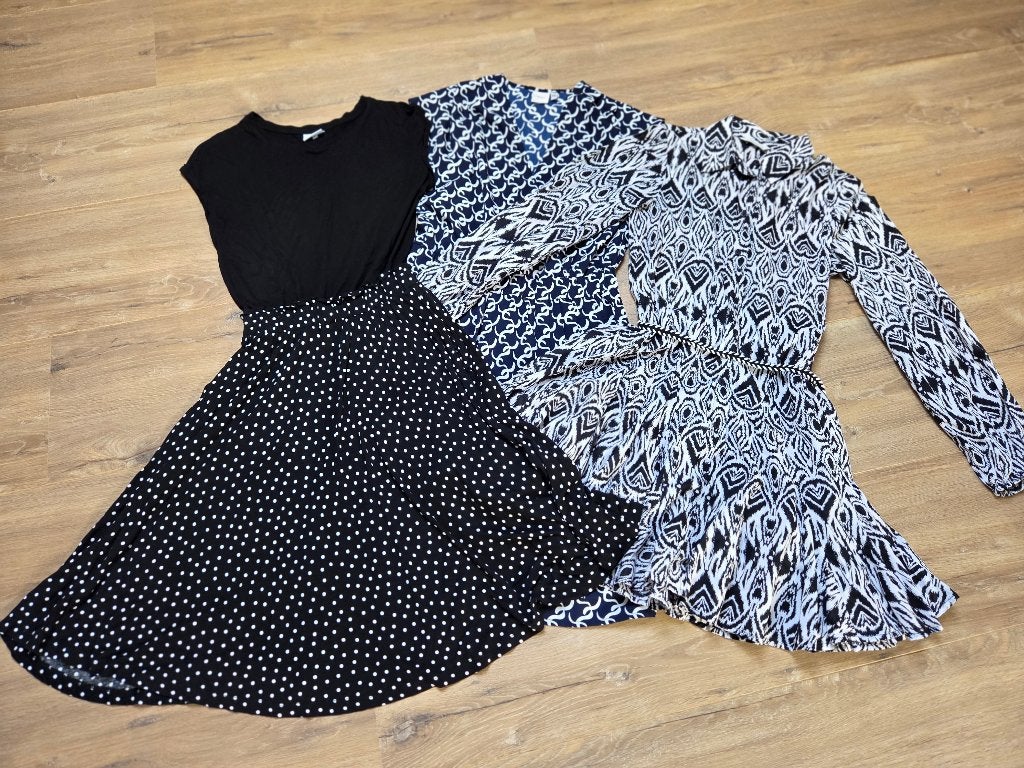 3 damesjurken maat XS/S – ICHI, Pigalle en Beachtime, Kleding | Dames, Ophalen of Verzenden, Zo goed als nieuw, Maat 34 (XS) of kleiner