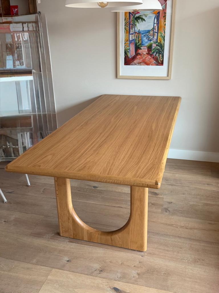 La Redoute Eiken eettafel - Douve 90x200, Huis en Inrichting, Tafels | Eettafels, Ophalen, Eikenhout, Zo goed als nieuw, Vijf personen of meer