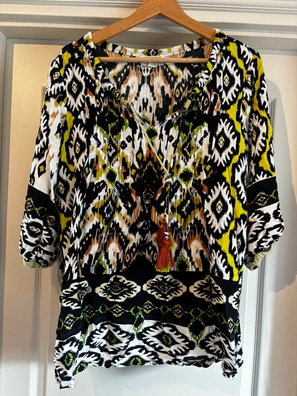 > Blouse, Orientique!, Kleding | Dames, Ophalen of Verzenden, Zo goed als nieuw, Maat 42/44 (L), Zwart