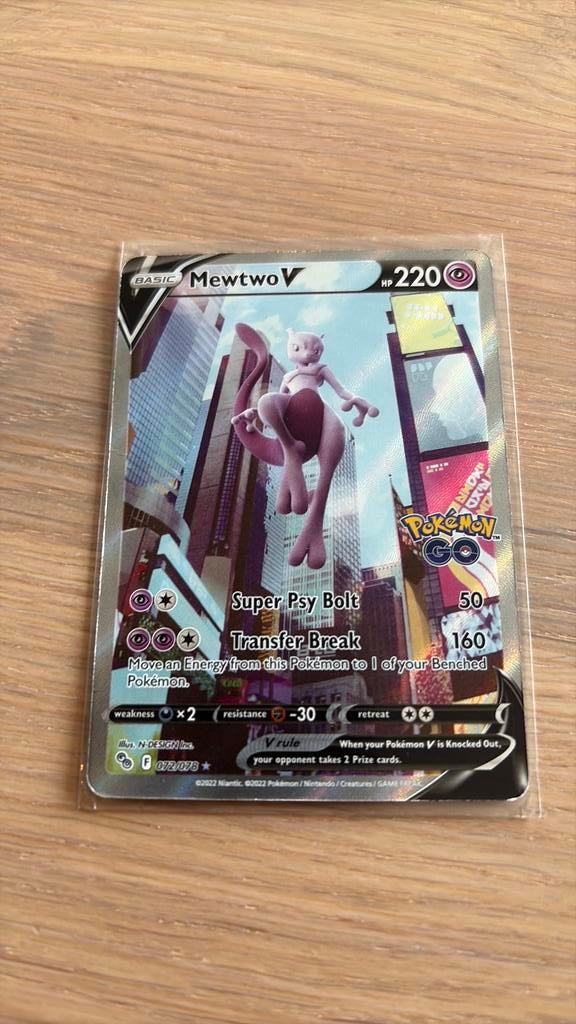 Mewtwo v 072/078, Ophalen of Verzenden, Zo goed als nieuw