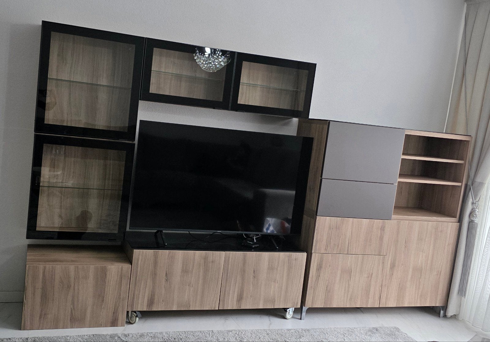 IKEA Besta TV-meubel en opbergkast set, 100 tot 150 cm, Ophalen of Verzenden, Modern, 150 tot 200 cm