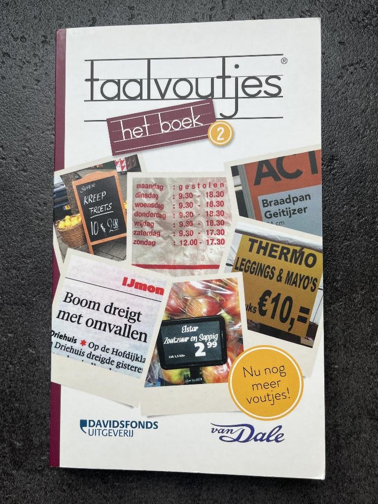 Boek Taalvoutjes Het Boek 2, Davidsfonds, Nieuw, Ophalen of Verzenden, Anekdotes en Observaties