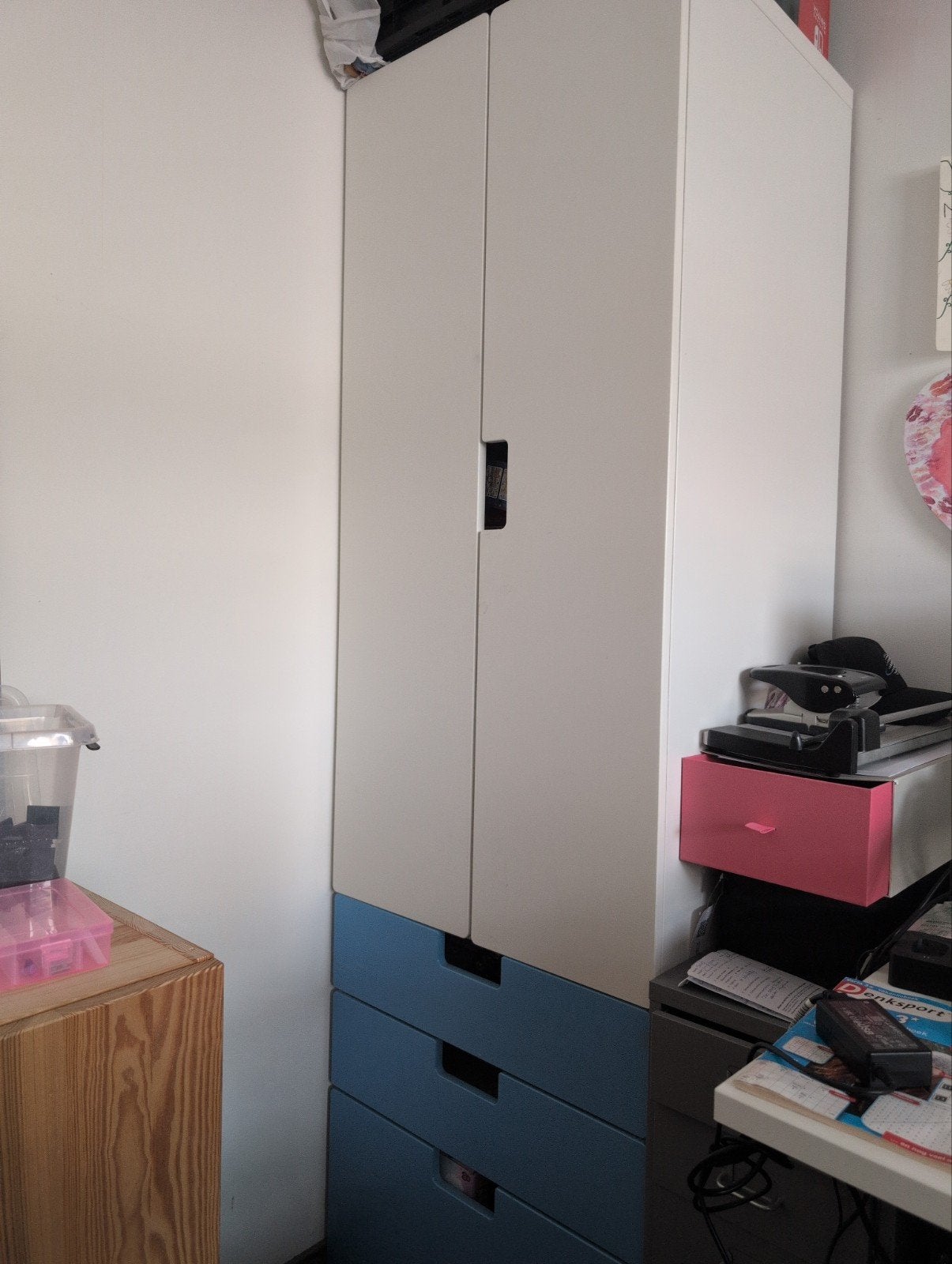 IKEA STUVA Kledingkast met lades en deuren, Ophalen, Kunststof, Gebruikt, Met lade(s)