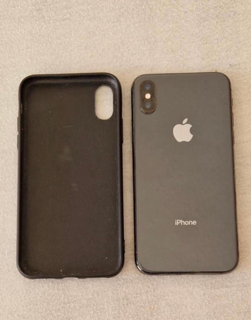 iPhone X 64 GB - 90% batterijconditie, Telecommunicatie, Mobiele telefoons | Apple iPhone, Zwart, Refurbished, 64 GB, Zonder simlock