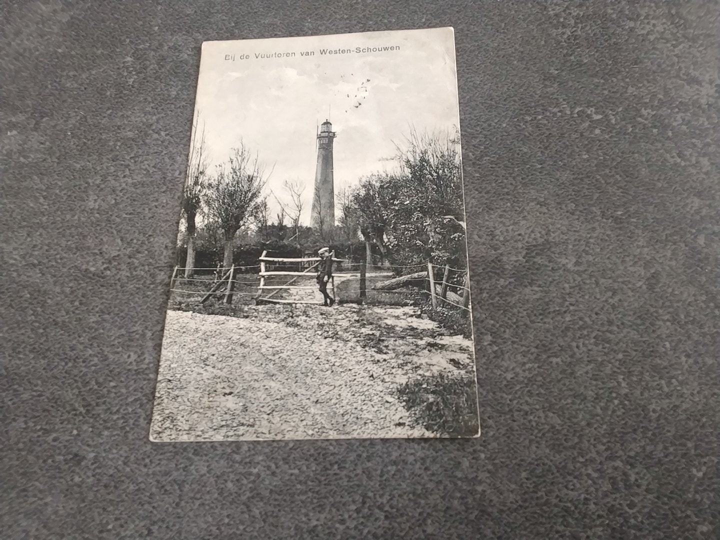Burgh Haamstede  Vuurtoren Westenschouwen 1924, Verzamelen, Ansichtkaarten | Nederland, Ophalen of Verzenden, 1920 tot 1940, Gelopen