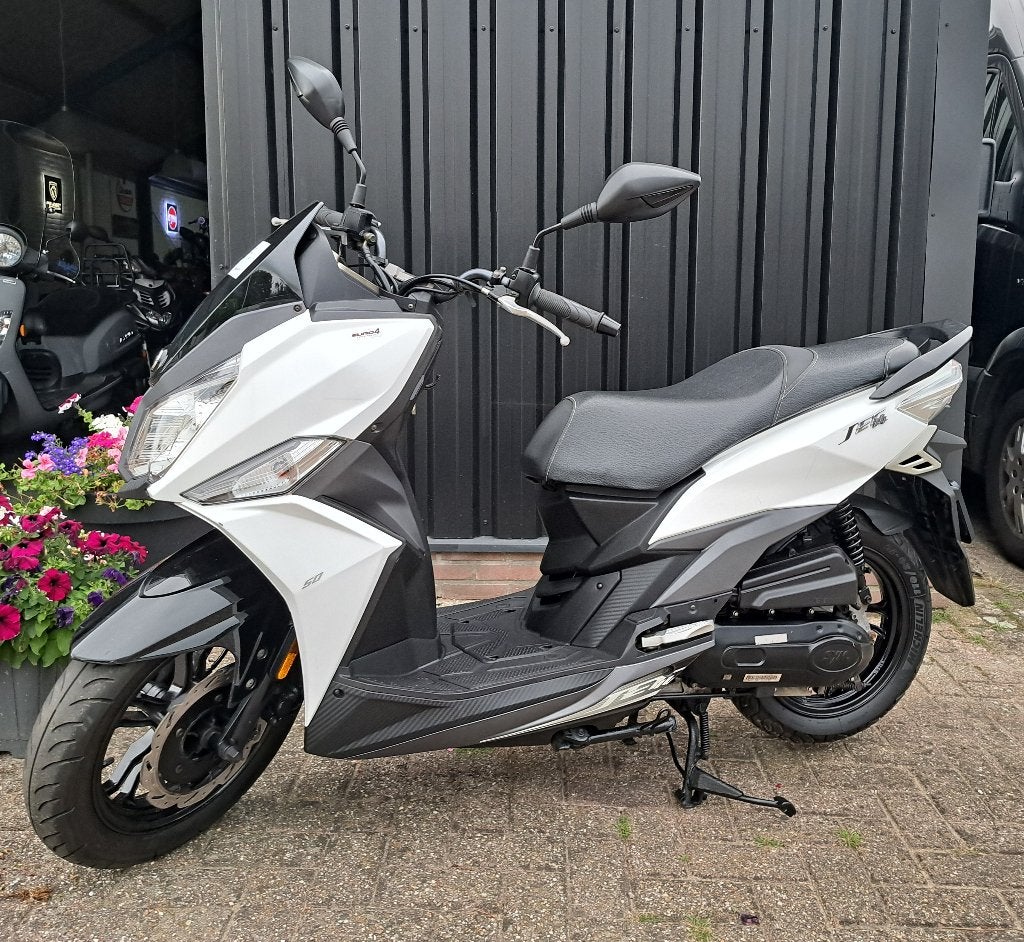 Witte Sym Jet 14 bromscooter, Ophalen, Overige modellen, Zo goed als nieuw, Benzine