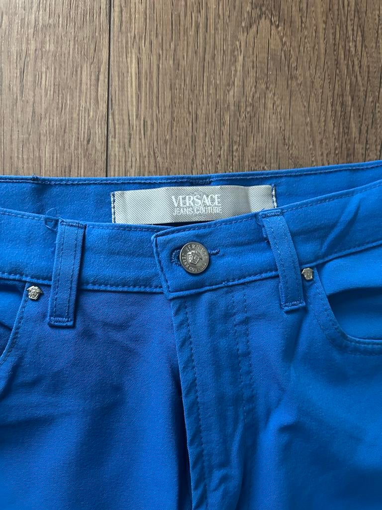 Versace Jeans Couture Stretch Broek - Maat 33/47, Kleding | Heren, Broeken en Pantalons, Zo goed als nieuw, Overige maten, Blauw