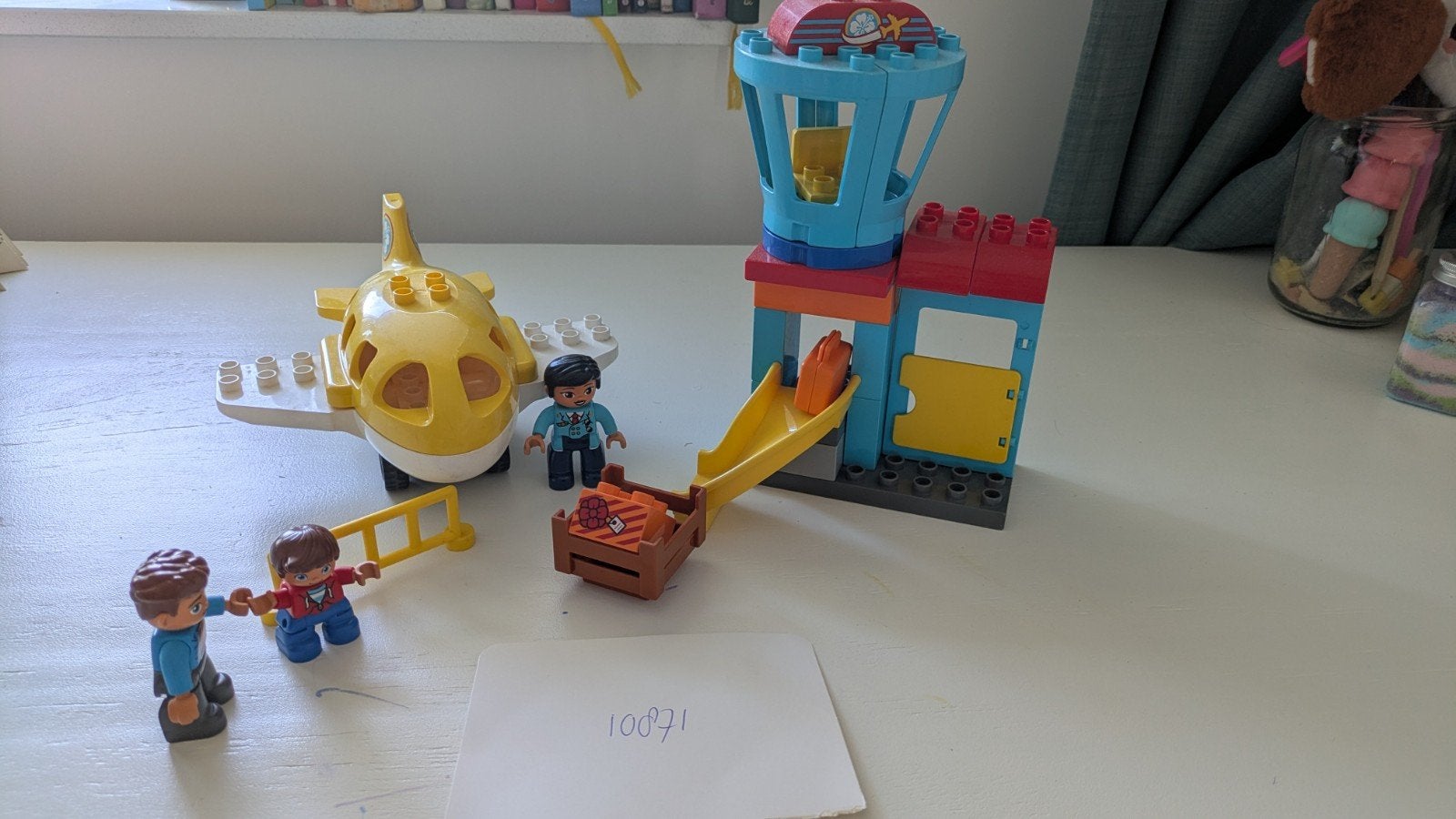 duplo vliegveld 10871, Ophalen, Zo goed als nieuw, Compleet, Duplo