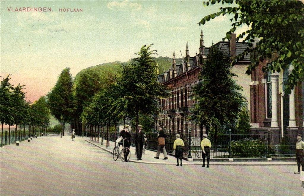 Vlaardingen. Hoflaan - volk fiets - 19?6 gelopen, Verzenden, Voor 1920, Gelopen, Zuid-Holland