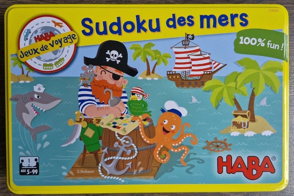 HABA Magneetspel / Piraten Sudoku - Ideaal voor onderwegs!, Kinderen en Baby's, Ophalen of Verzenden