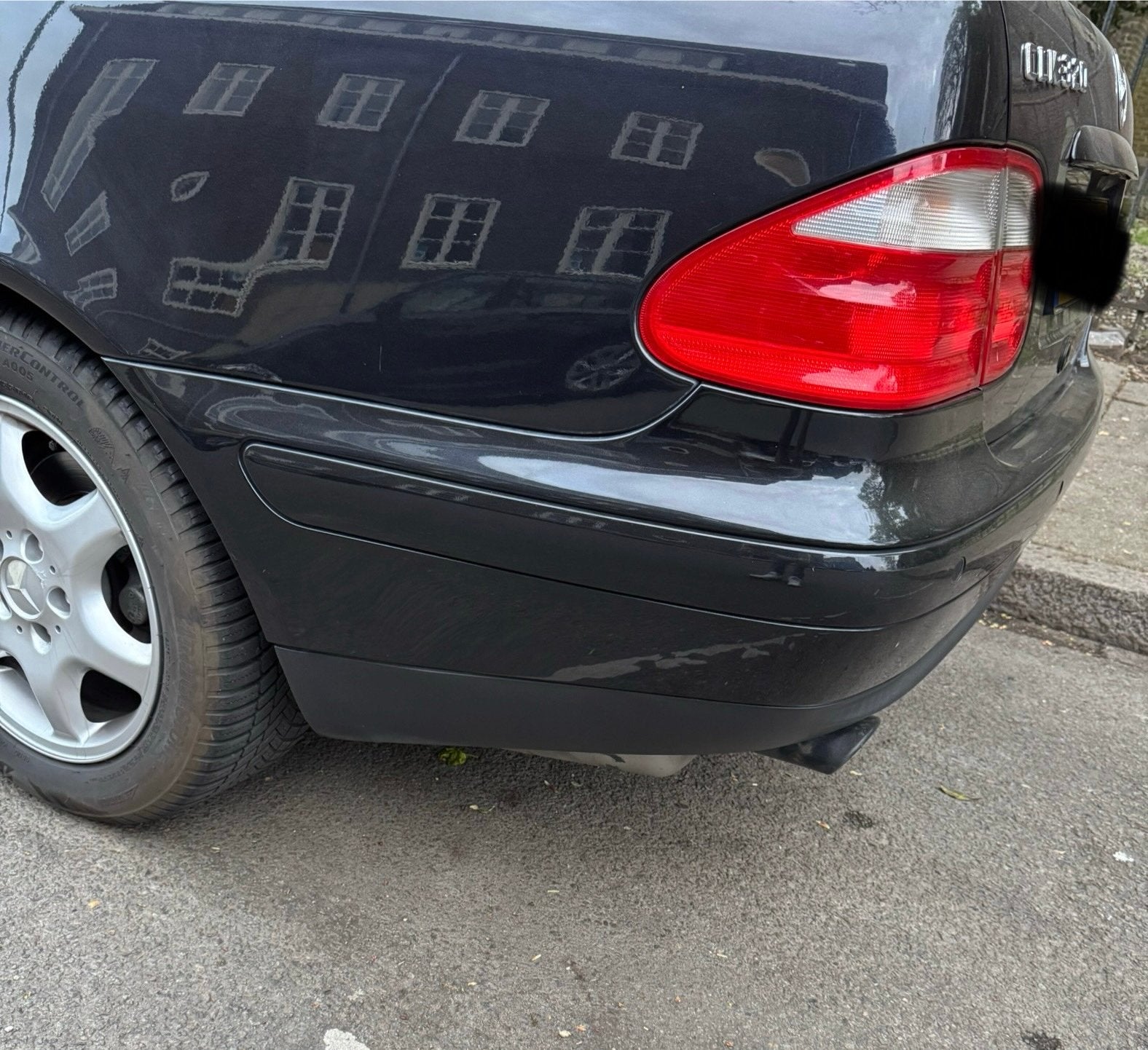 Mercedes-Benz CLK W208 Rear Bumper Zwart, Gebruikt, Mercedes-Benz, Ophalen of Verzenden, Achter
