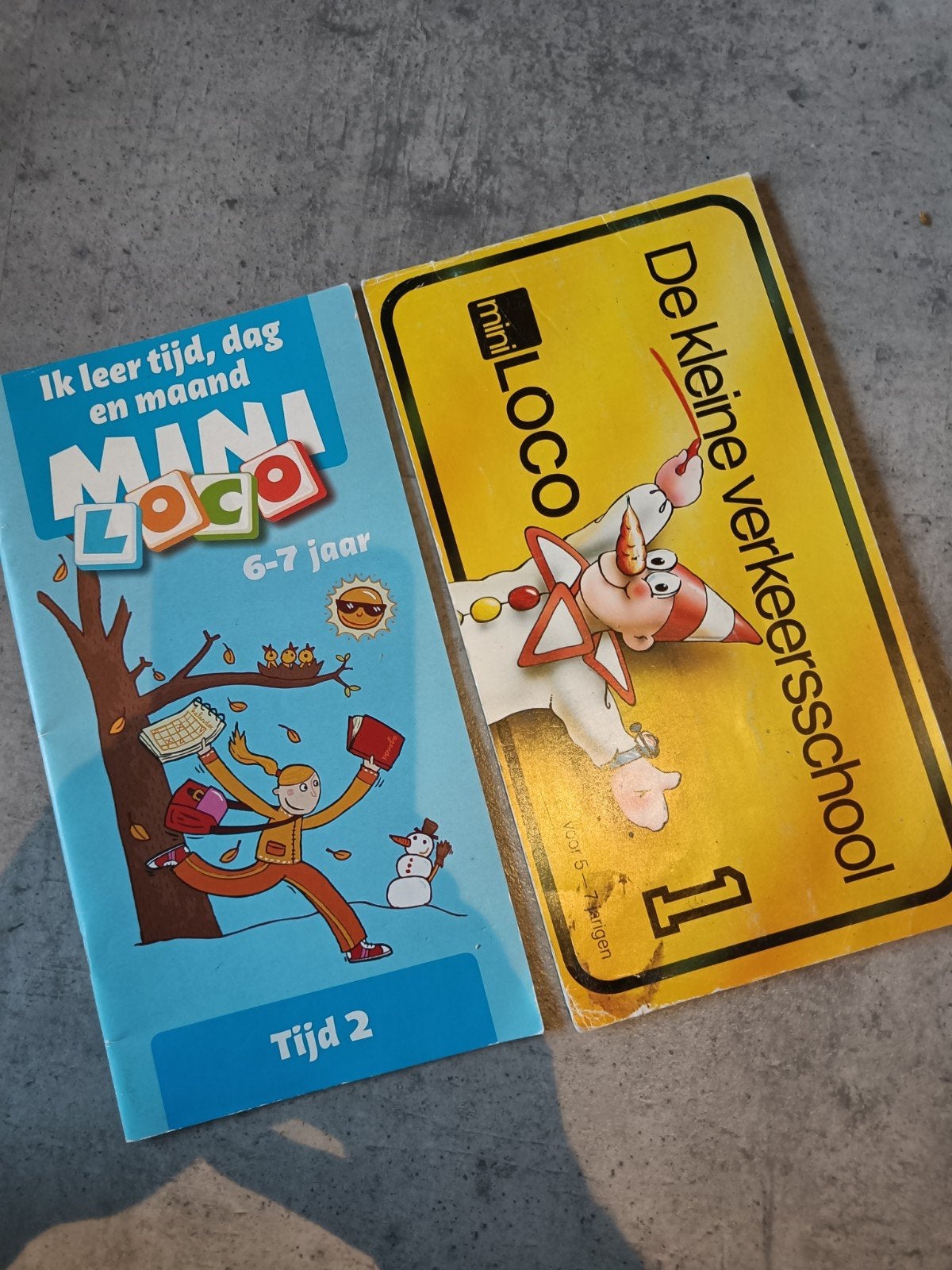 Mini Loco Boekjes: Tijd 2 & De Kleine Verkeersschool, Ophalen of Verzenden, Gebruikt, Puzzelen