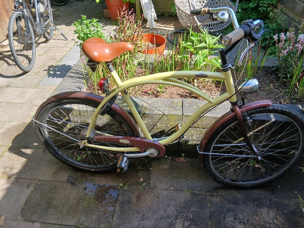 Retro cruiser fiets sparta bullet, Fietsen en Brommers, Ophalen, Sparta, Versnellingen, Trommelrem