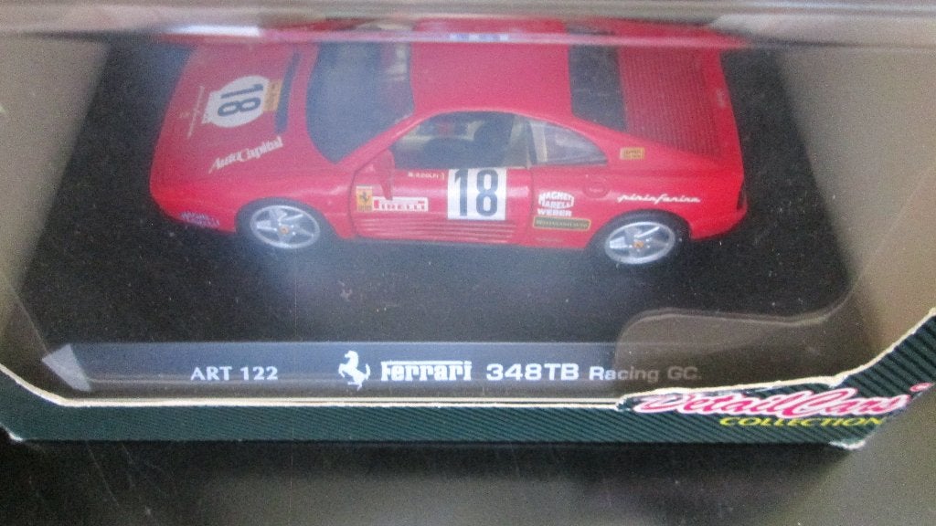 Ferrari 348 GTB Racing in vitrinebox  Detailcars 1:43, Ophalen of Verzenden, Nieuw, Auto, Overige merken
